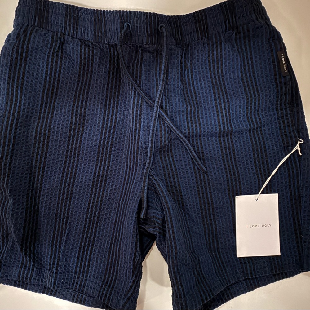 I Love Ugly Seersucker Shorts
